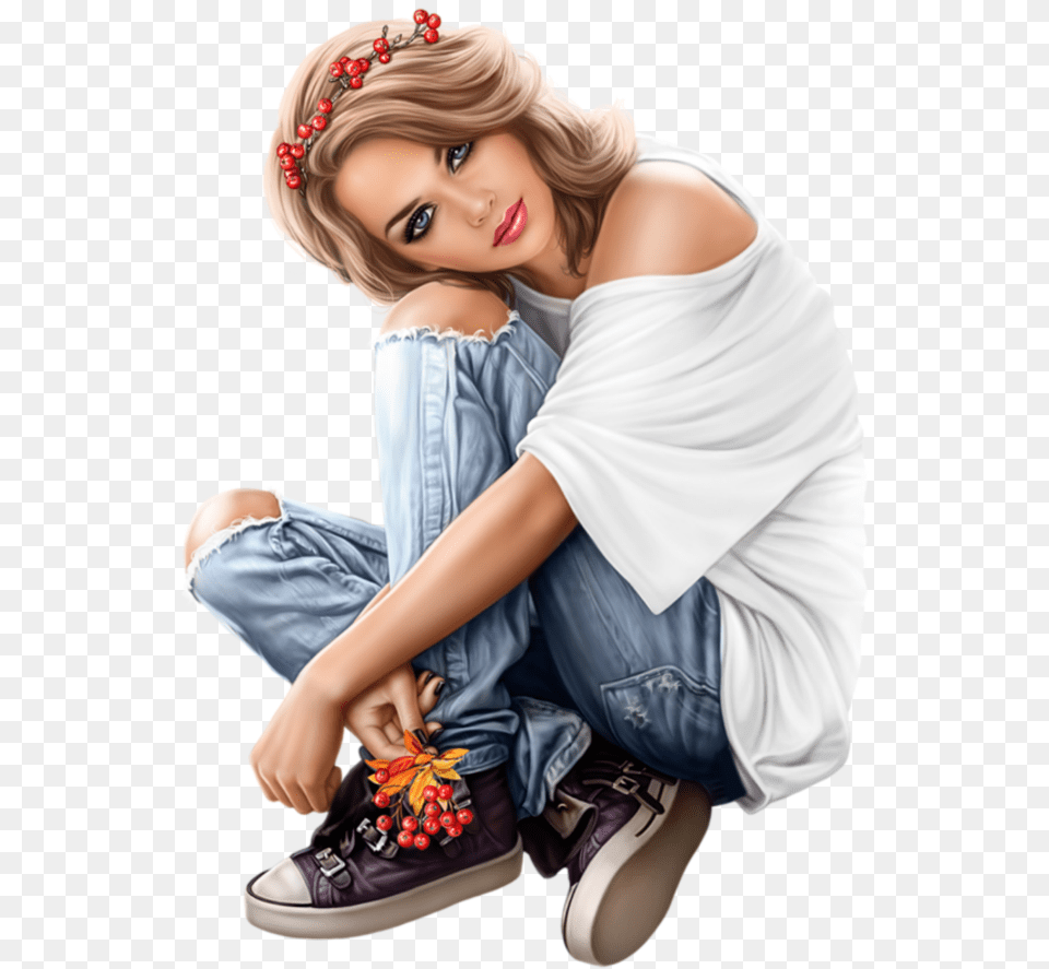 Mq Girl Woman Lady Sitting Sarra Art Girl M 2019, Head, Photography, Portrait, Footwear Free Png Download