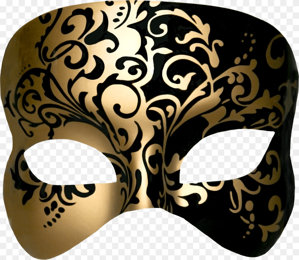 Mq Gold Black Mask Masks, Crowd, Person Png Image