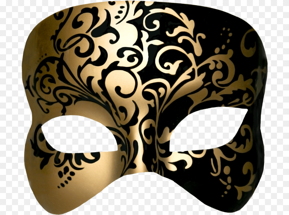 Mq Gold Black Mask Masks Venetian Masks, Person Png Image