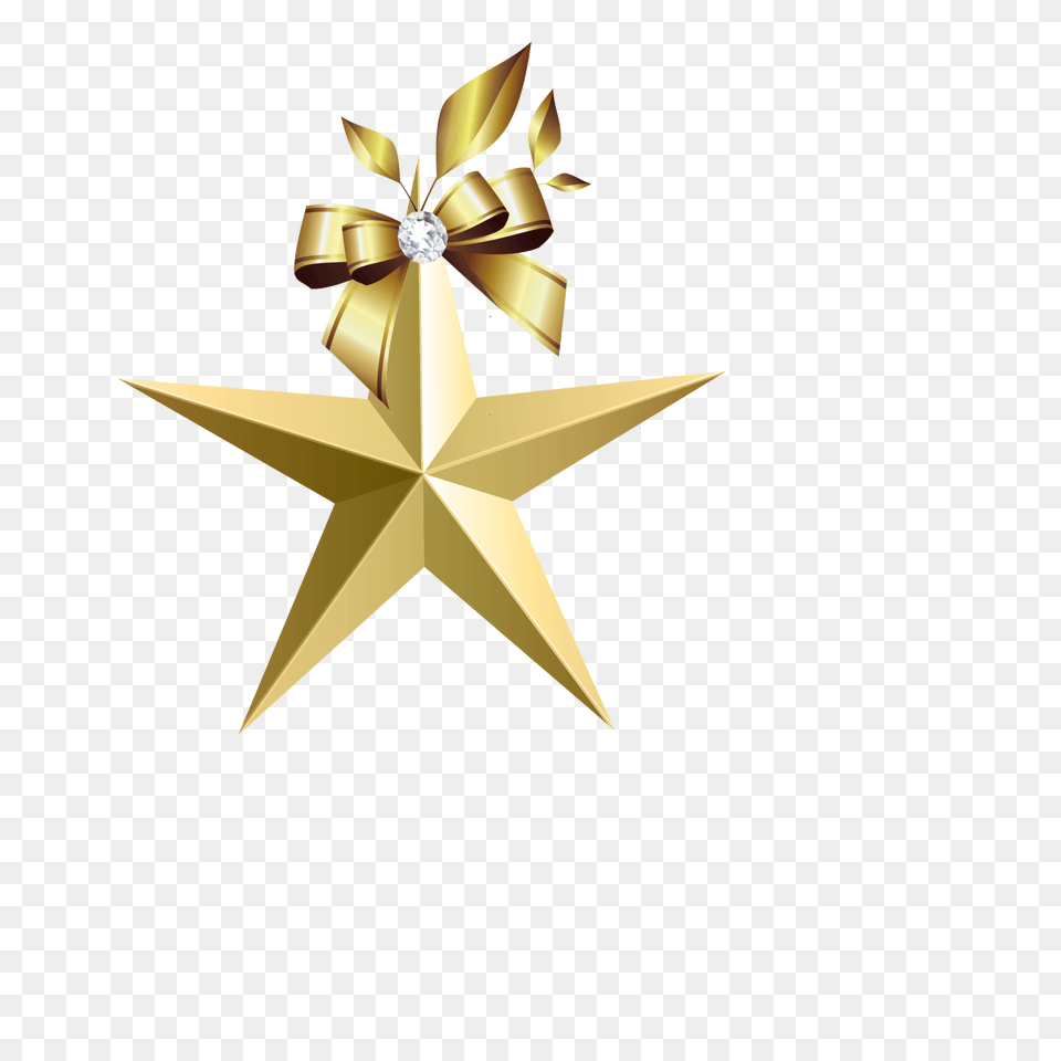 Mq Gold Bow Bows Ribbon Ribbons, Star Symbol, Symbol Free Transparent Png