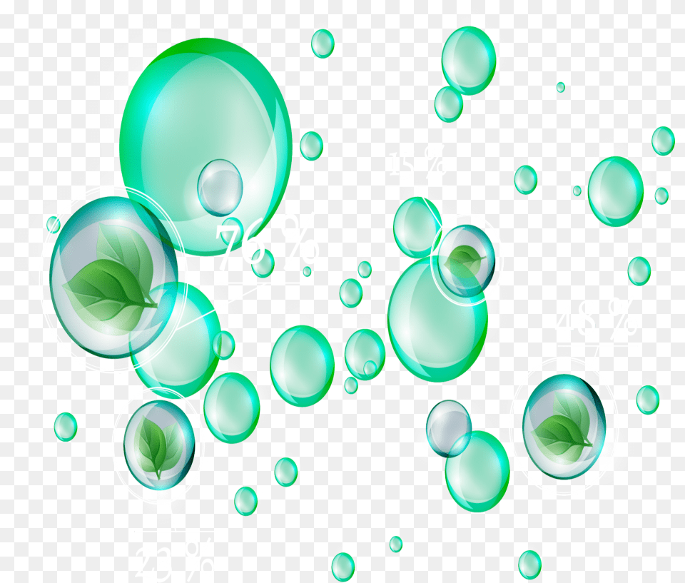 Mq Green Bubbles Bubble Leafs Bubbles, Art, Graphics, Droplet, Floral Design Free Transparent Png