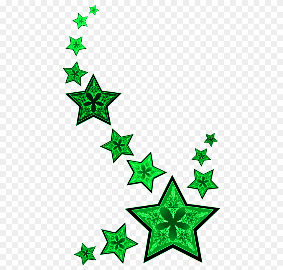 Mq Green Star Stars Falling Rhode Island Flag, Star Symbol, Symbol, Dynamite, Weapon Png Image