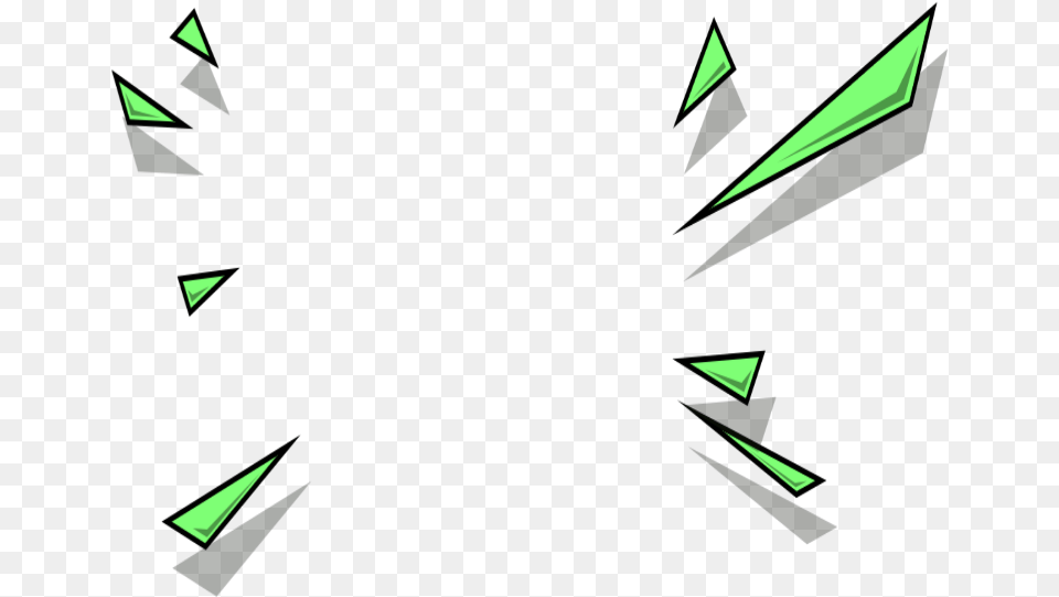 Mq Green Triangle Triangles Cracked Graphic Design, Art, Graphics, Light Png Image