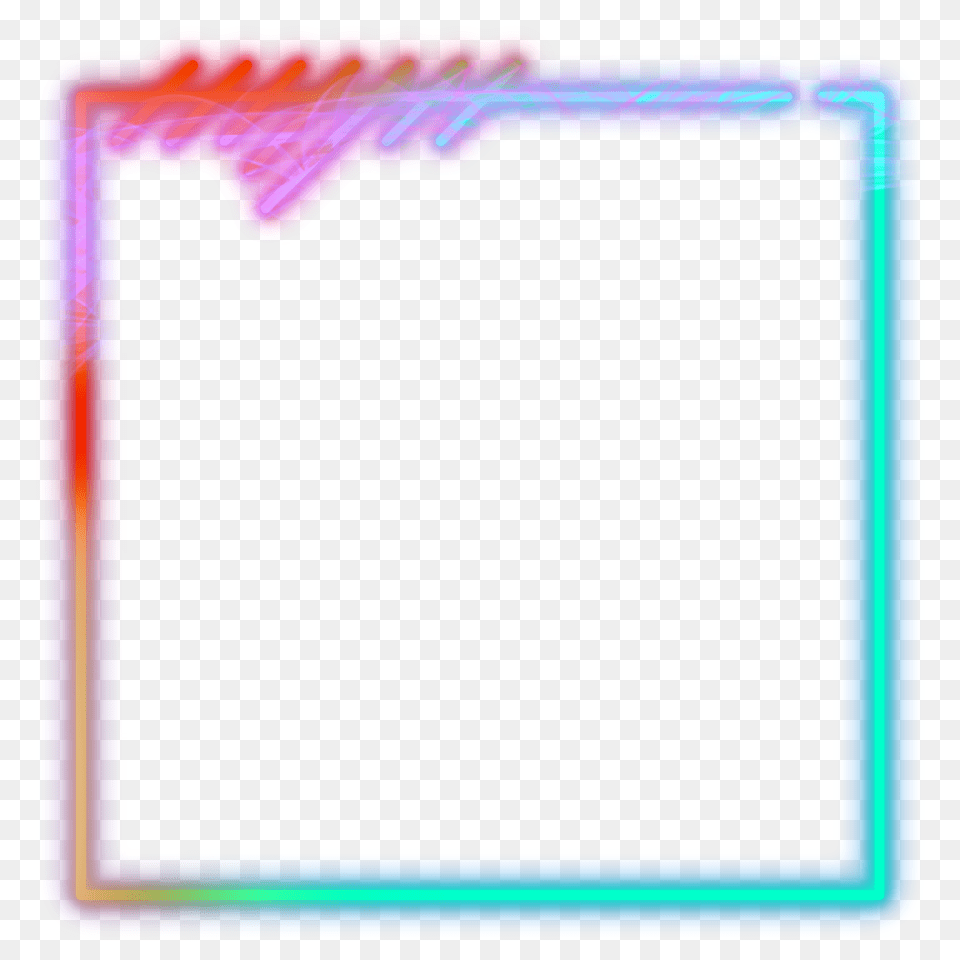 Mq Neon Frame Frames Border Borders, Blackboard Png Image