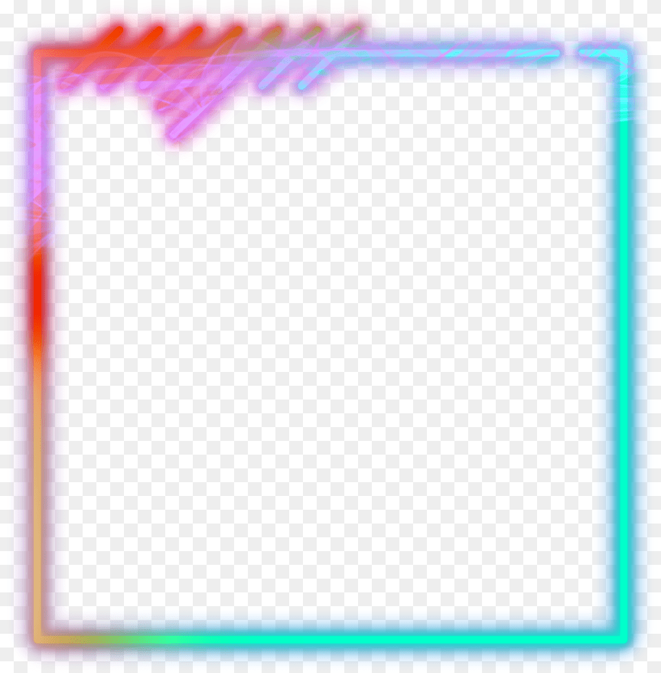 Mq Neon Frame Frames Border Borders Neon Border Background, Light, Blackboard Free Png Download