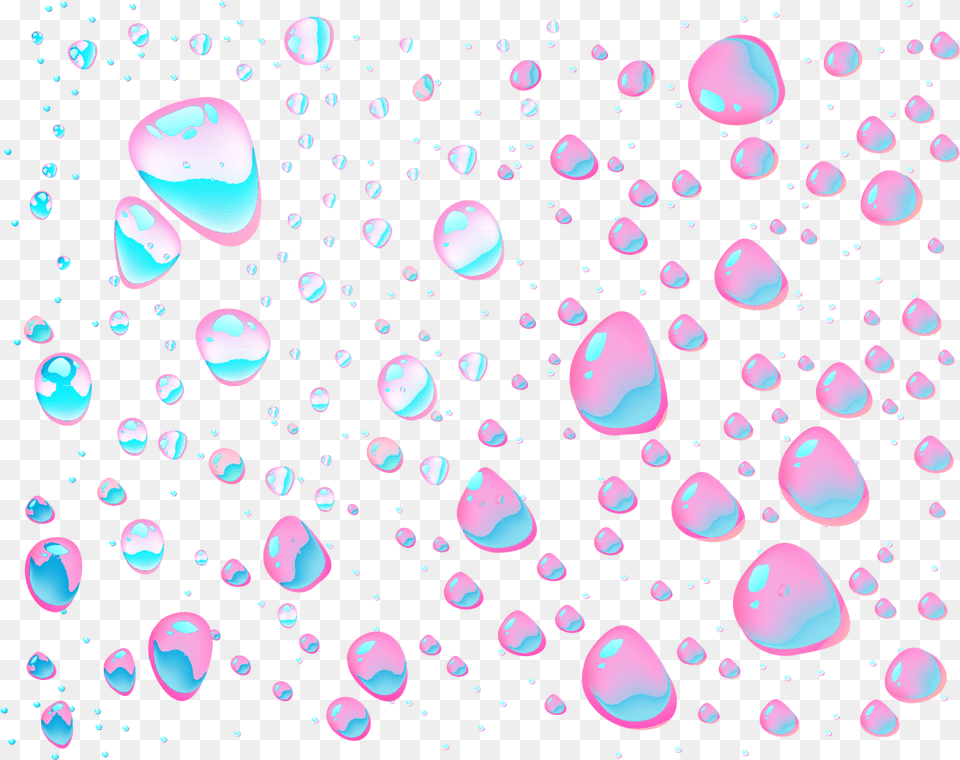 Mq Pink Blue Bubbles Bubble Background Water Drop Blue, Flower, Petal, Plant, Pattern Free Png Download