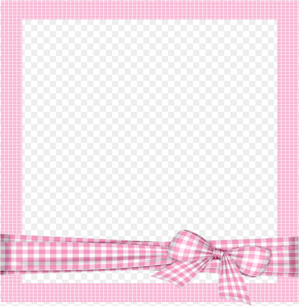 Mq Pink Bow Frame Frames Border Borders Pink Frame Cartoon Free Png Download