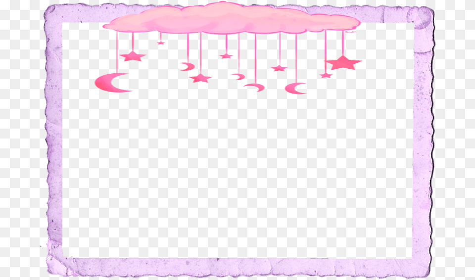 Mq Pink Clouds Hanger Frame Frames Border Borders Parallel, Purple, Blackboard Png Image