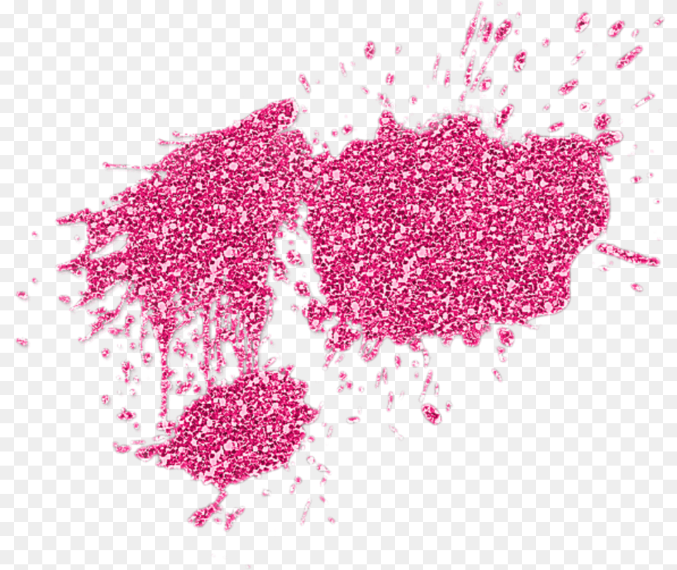 Mq Pink Glitter Splash Diamond Brush Strokes Glitter, Purple, Flower, Plant, Paper Free Png