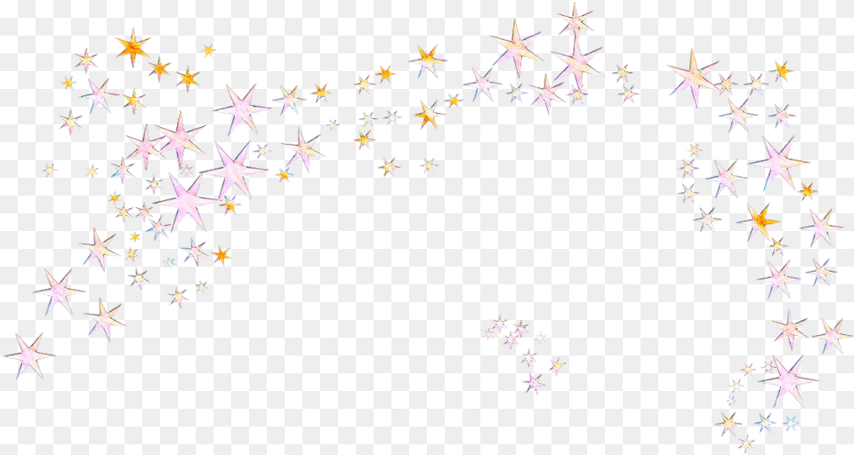 Mq Pink Gold Glitter Stars Star Flower, Flag, Nature, Night, Outdoors Free Transparent Png