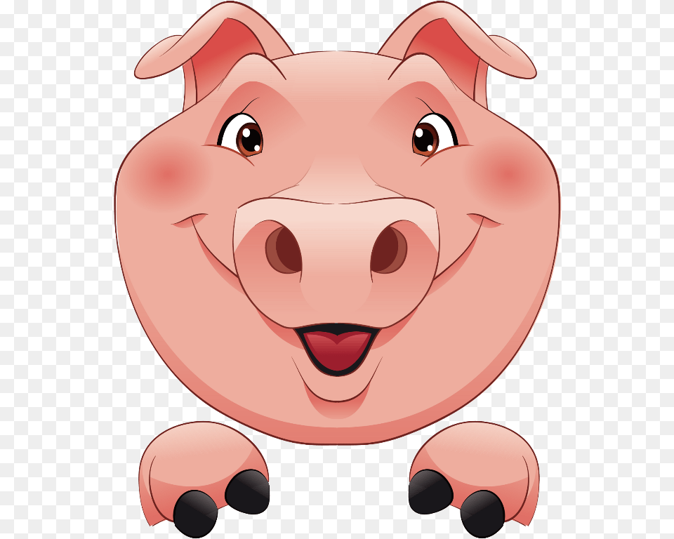 Mq Pink Pig Head Animal Animals Pig Face Wall Calendar Cartoon Pig Head, Baby, Person, Mammal Free Png