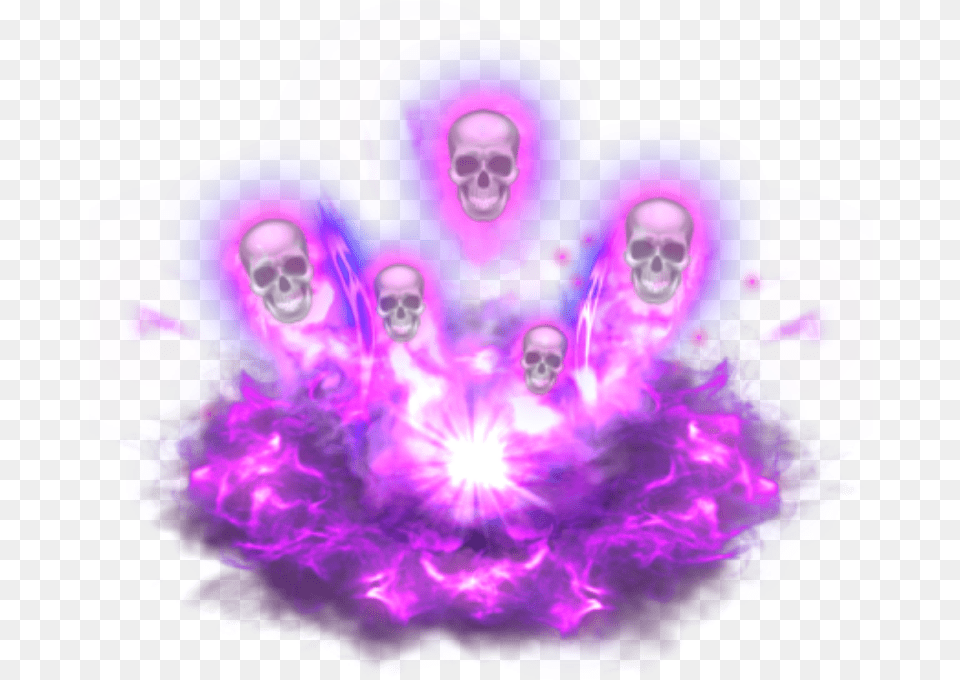 Mq Purple Skull Skulls Smoke, Accessories, Lighting, Pattern, Light Free Png Download