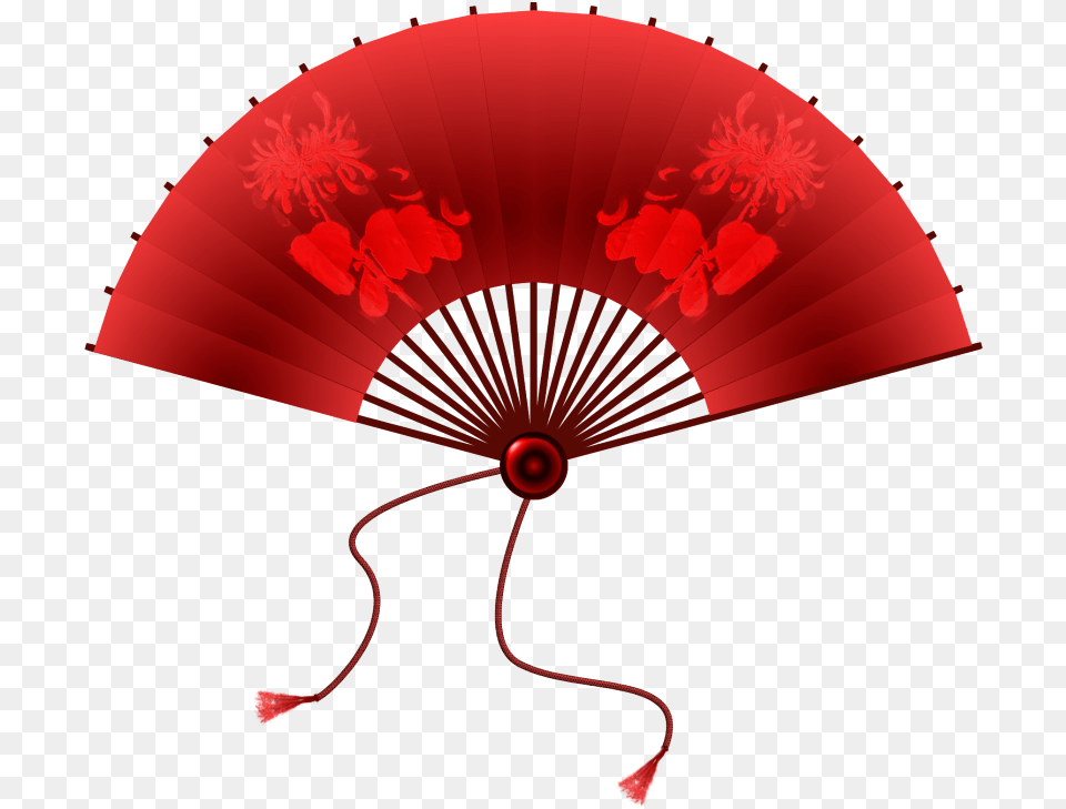 Mq Red Fan Handfan Japan Transparent Chinese Fan, Canopy, Umbrella Png
