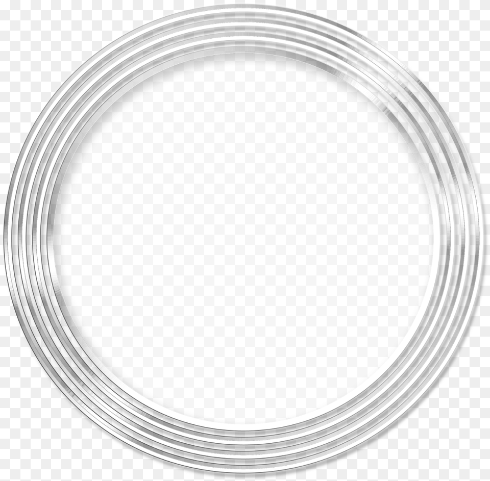 Mq Silver Circle Frame Frames Circle, Food, Meal, Cutlery, Fork Free Png