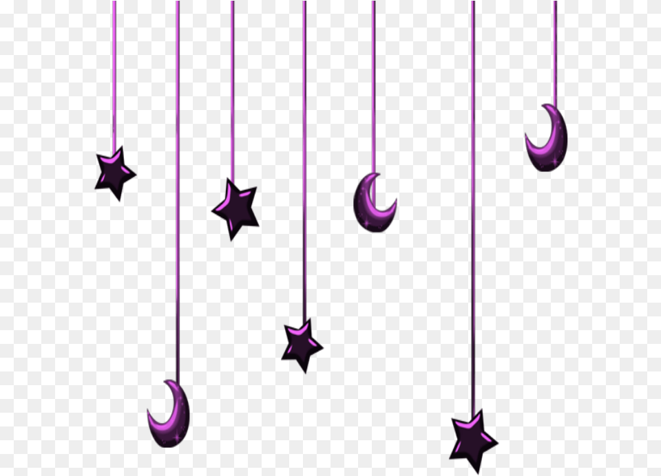 Mq Stars Star Moon Pink Hanging Hanger Illustration, Nature, Night, Outdoors, Astronomy Free Png Download