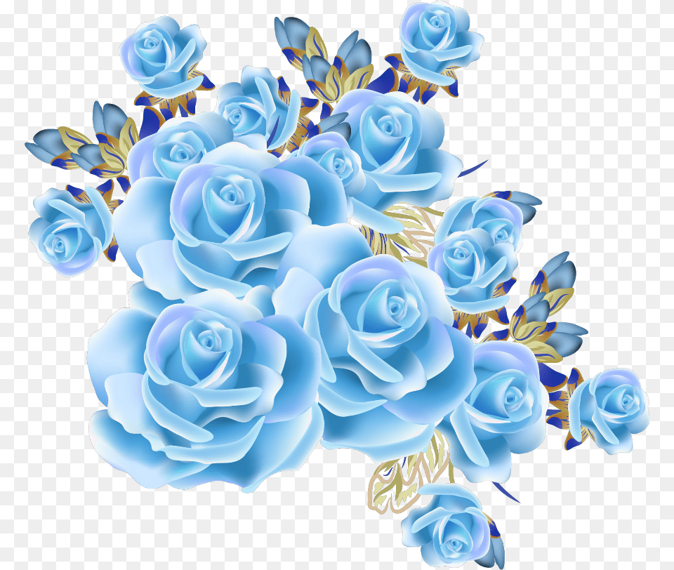 Mq Sticker Rose Flower Background Full Size Royal Blue Flower, Art, Floral Design, Plant, Pattern Free Transparent Png