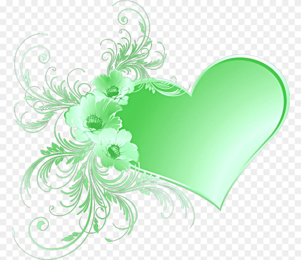 Mq Swirl Swirls Green Heart Hearts Love My Niece In Heaven, Art, Floral Design, Graphics, Pattern Free Png Download