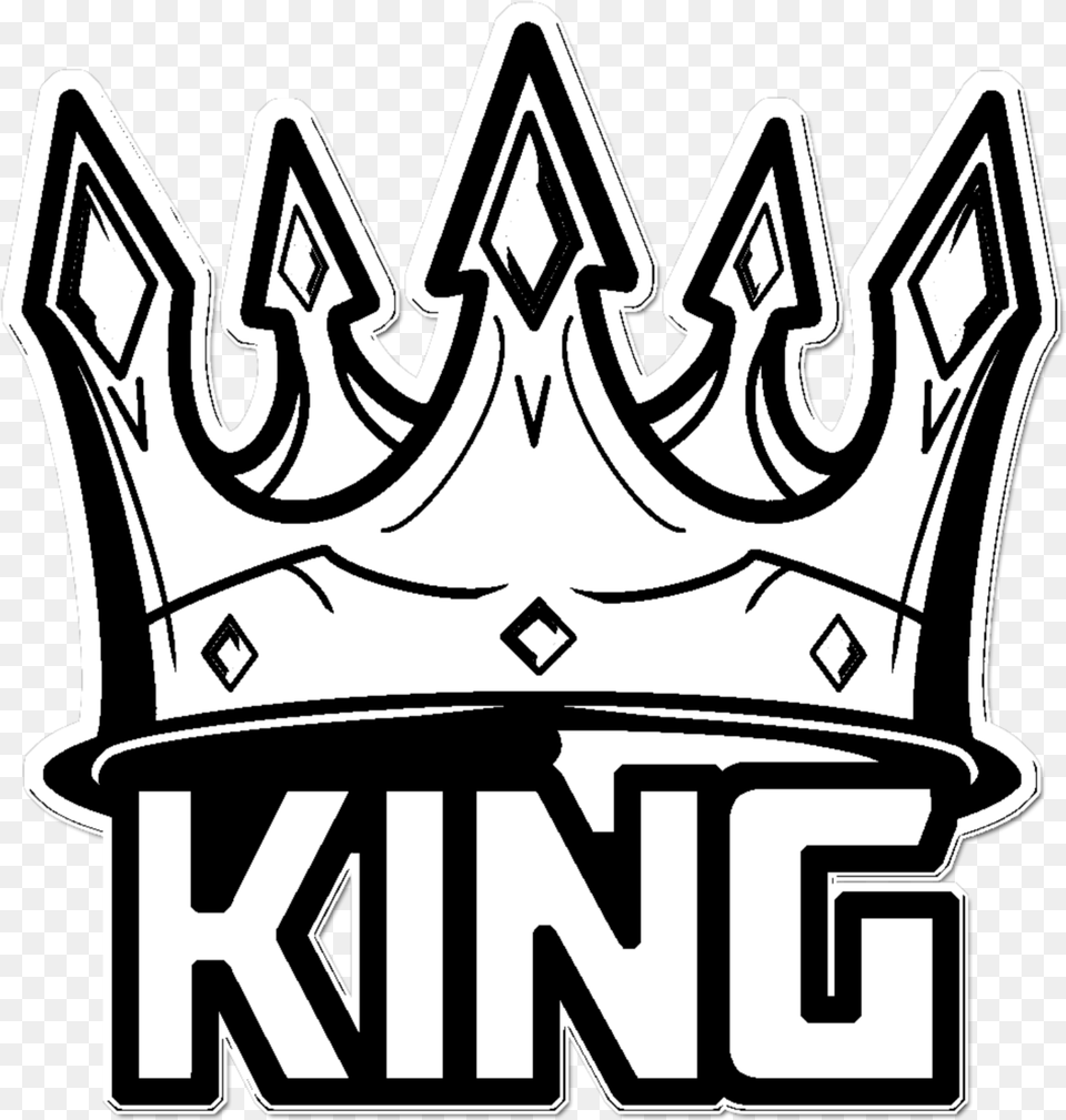 Mq White Black King Crown King Crown, Accessories, Jewelry Free Png Download