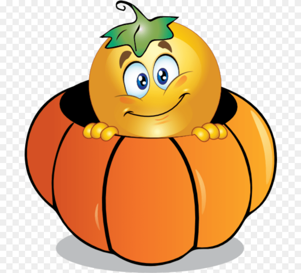 Mq Yellow Smiley Emoji Emojis Pumpkin Halloween Smiley, Plant, Food, Vegetable, Produce Png Image