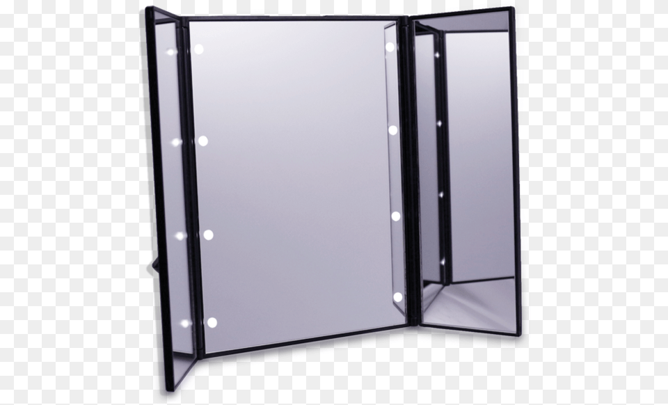Mqbeauty Espelho De Viagem Com Led, Door, Folding Door, White Board Free Transparent Png