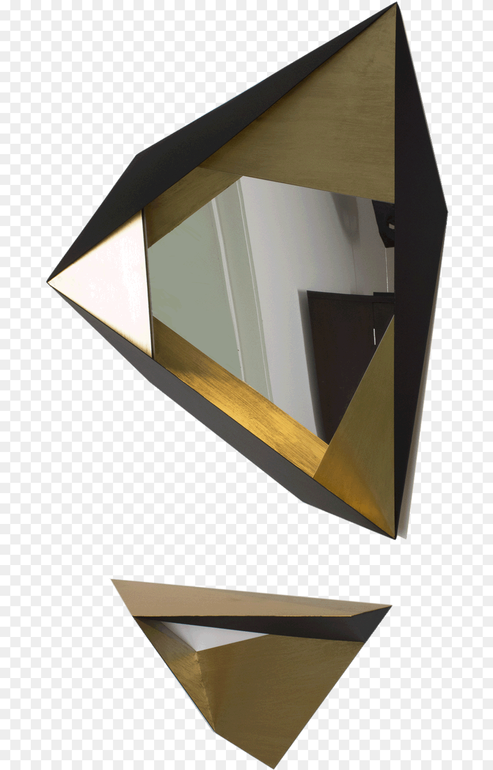 Mr 15 Origami Mirror, Triangle, Blade, Dagger, Knife Png Image