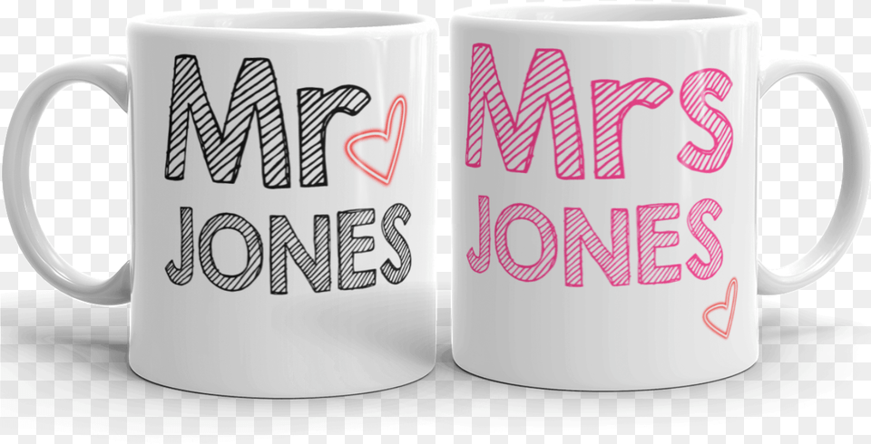 Mr Amp Mrs Add Name Gift Mug Coffee Cup, Beverage, Coffee Cup Free Transparent Png