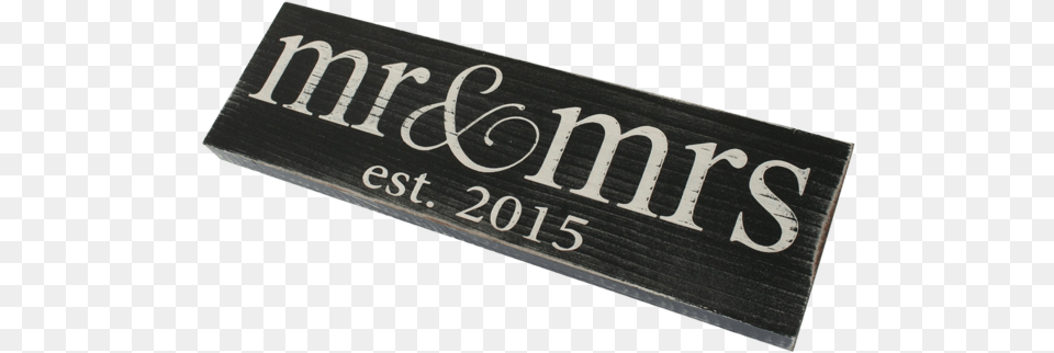 Mr And Mrs Est 2015 Vintage Wood Sign For Wedding Decoration Label Png