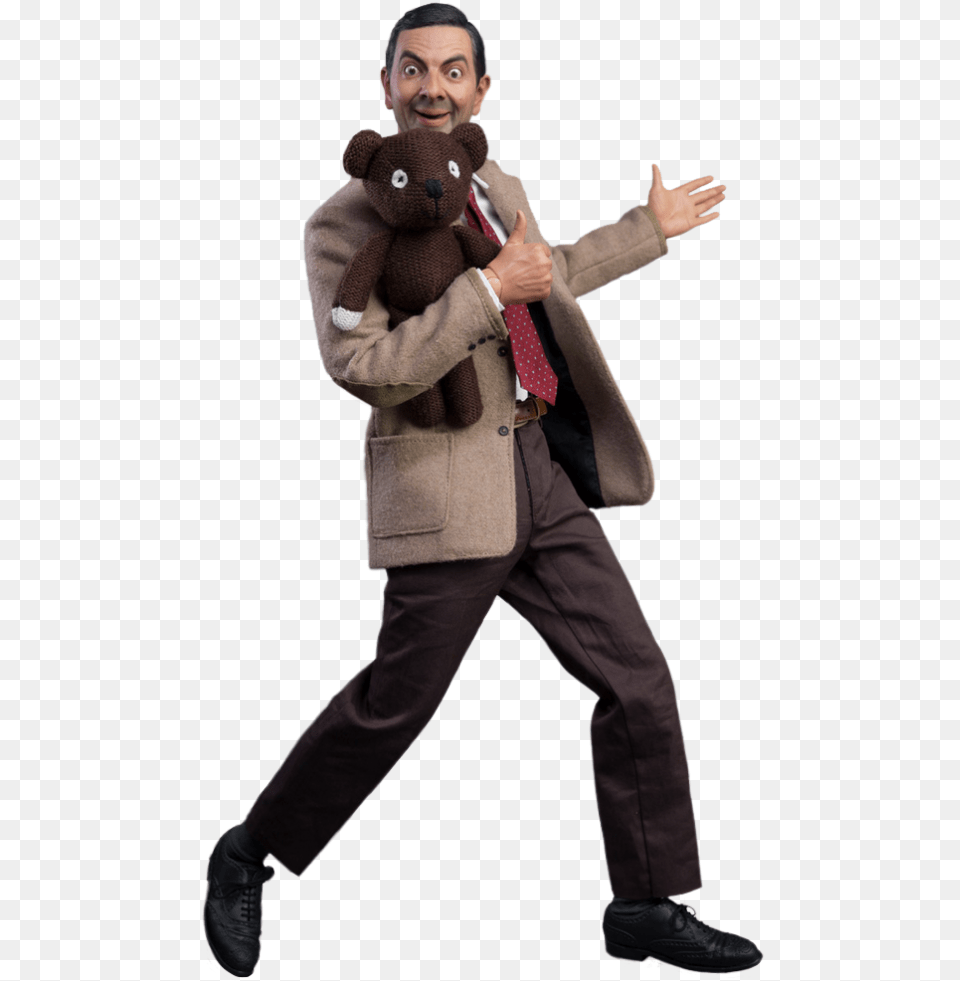 Mr Bean Bean Masterpiece Scale Enterbay Action Figure, Hand, Body Part, Person, Finger Free Png