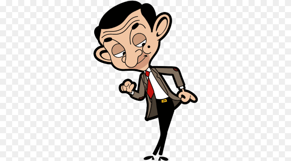 Mr Bean Cartoon, Person, Face, Formal Wear, Head Free Png Download