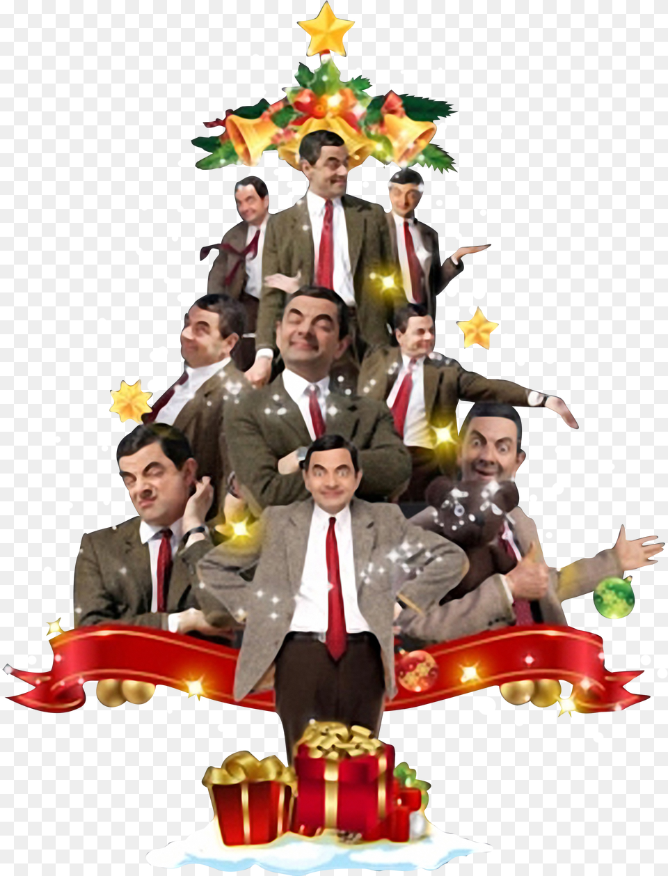 Mr Bean Christmas Sweater Png