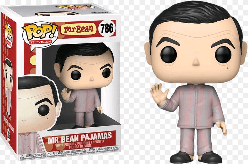 Mr Bean Mr Bean In Pajamas Pop Vinyl Figure Funko Pop Mr Bean Chase, Baby, Person, Head, Face Free Png