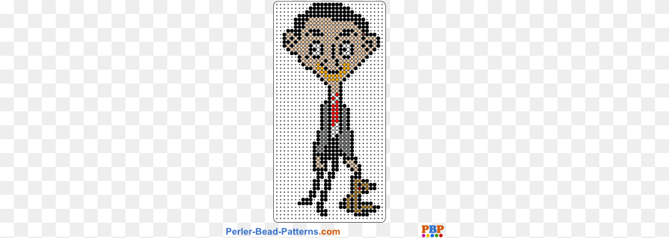 Mr Bean Pattern Perler Bead Mr Bean, Animal, Cheetah, Mammal, Wildlife Free Png
