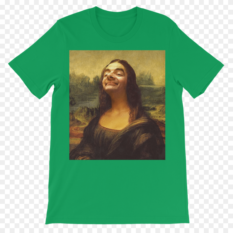 Mr Beans Face On The Mona Lisa Ufeffclassic Kids T Shirt, Clothing, T-shirt, Adult, Female Free Png