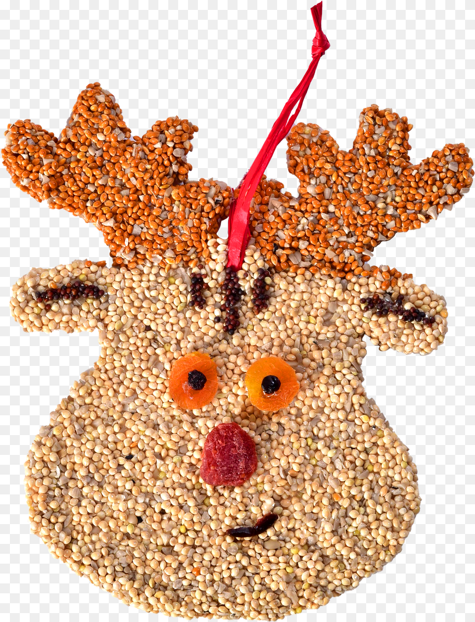 Mr Bird Rudolph Christmas Cookie Sparkly, Food, Produce, Cauliflower, Plant Free Png