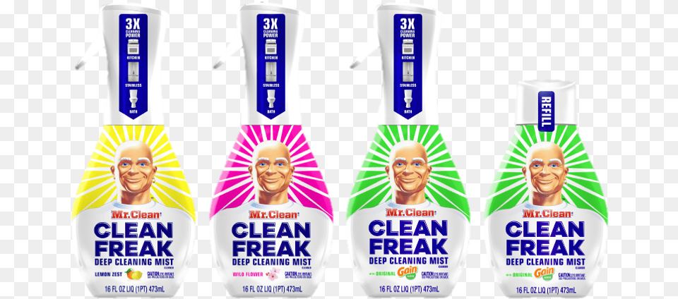 Mr Clean, Bottle, Lotion, Face, Head Free Png