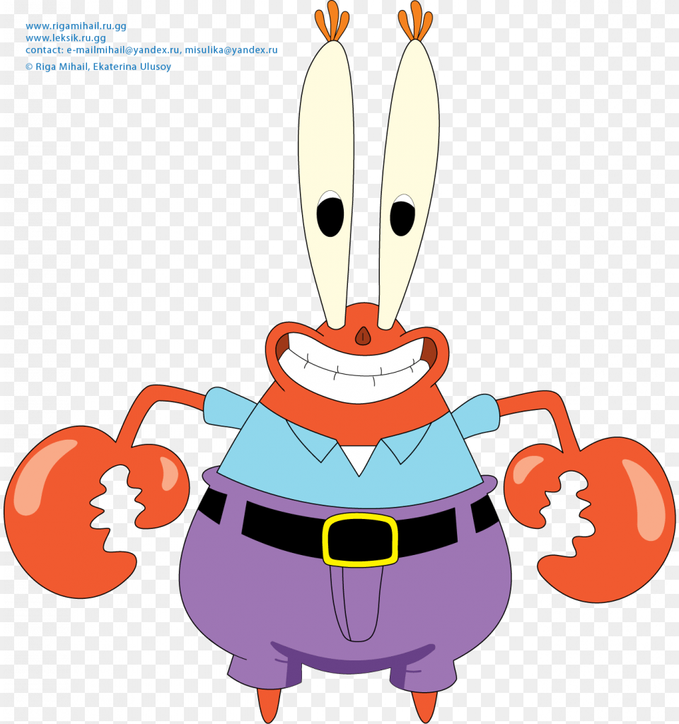 Mr Crab From Spongebob Spongebob Characters Free Transparent Png