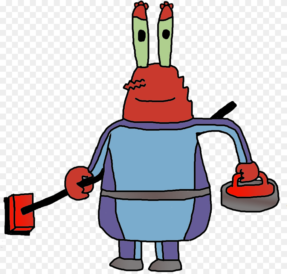 Mr Crabs, Baby, Person, Cleaning, Cartoon Png Image