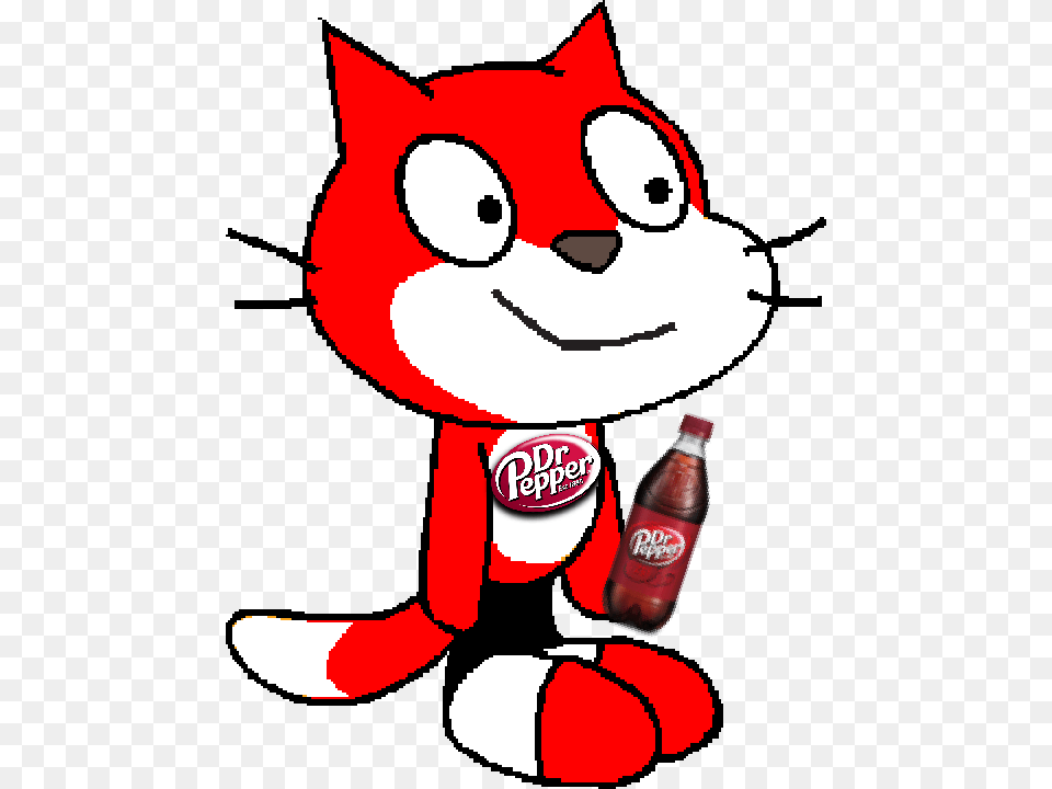 Mr Dr Pepper Cat Has Dr Pepper Scratch Cat, Toy, Plush, Beverage, Weapon Png