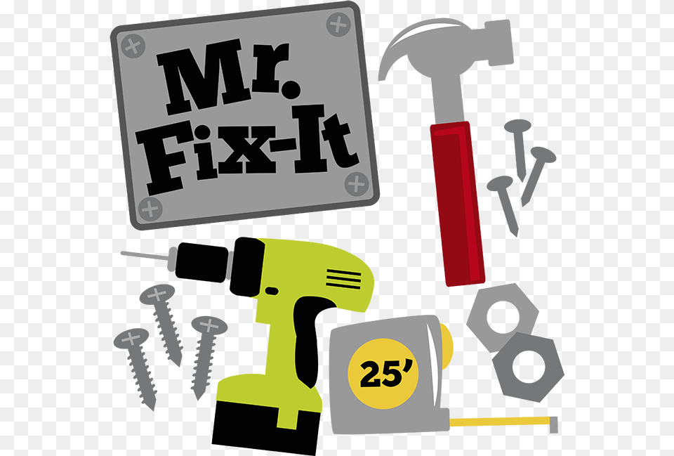 Mr Fix It Hammer Drill Measuring Tape, Device, Power Drill, Tool Png Image