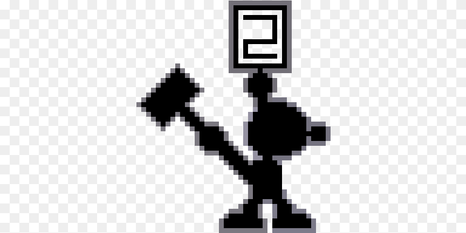 Mr Game And Watch Pixel Art, Lighting, Electronics, Hardware Png