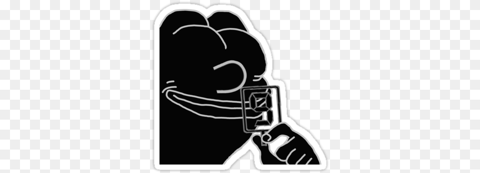 Mr Game And Watch Rare Pepe Game Amp Watch, Body Part, Hand, Person, Stencil Png Image