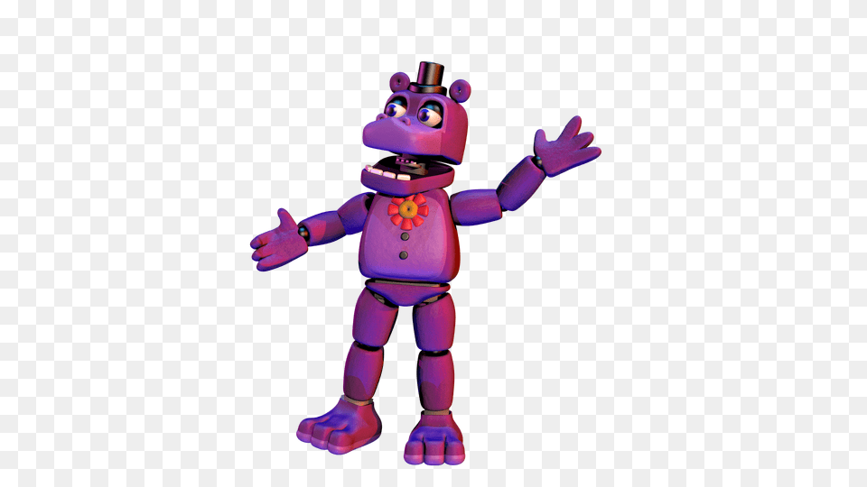 Mr Hippo, Toy, Cartoon, Purple, Robot Free Png