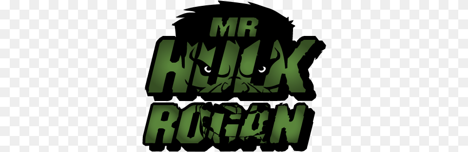 Mr Hulk Rogan Graphic Design, Green, Text Free Png