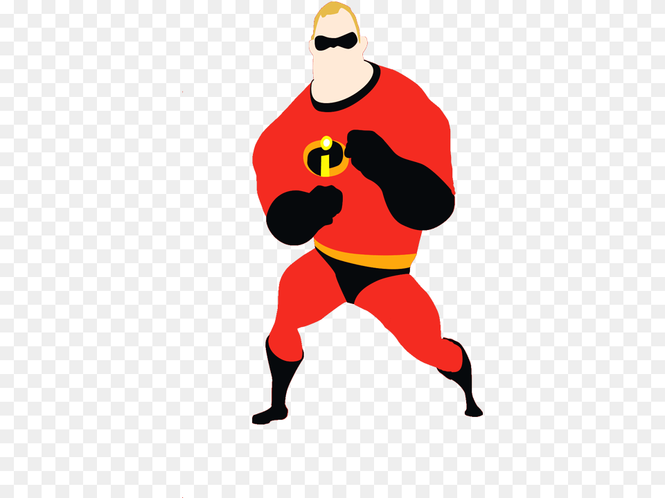 Mr Incredible In His New Red Uniform Clipart Incredibles, Person, People, Cartoon Free Png