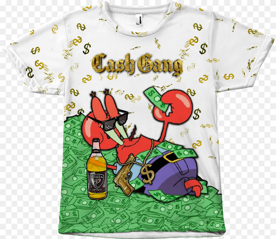 Mr Krabs, Clothing, T-shirt, Shirt Free Transparent Png