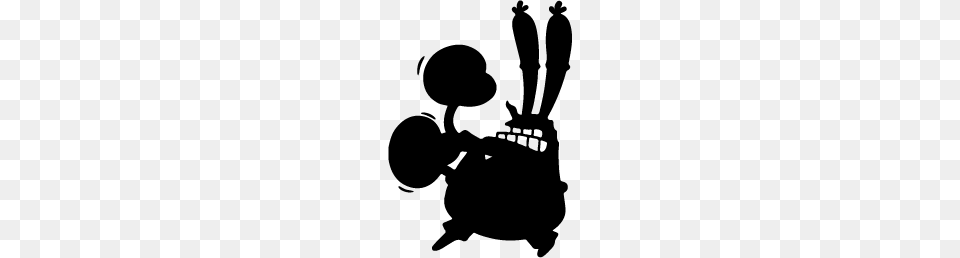 Mr Krabs Silhouette Silhouette Of Mr Krabs, Stencil, People, Person, Clothing Free Png Download