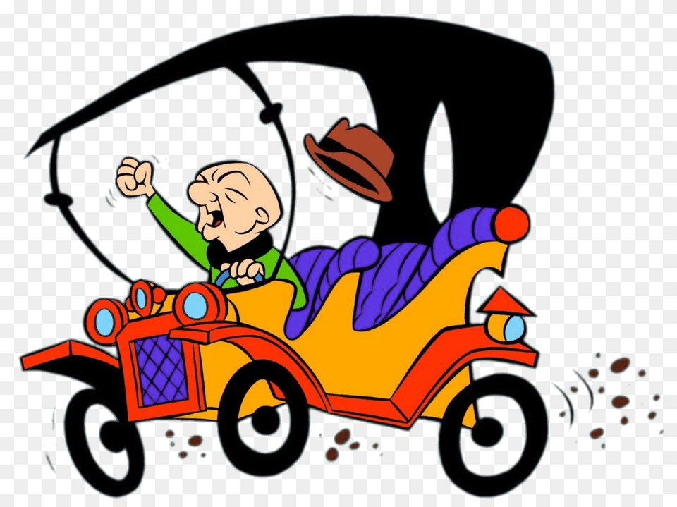 Mr Magoo In His Car, Machine, Transportation, Vehicle, Wheel Free Png Download