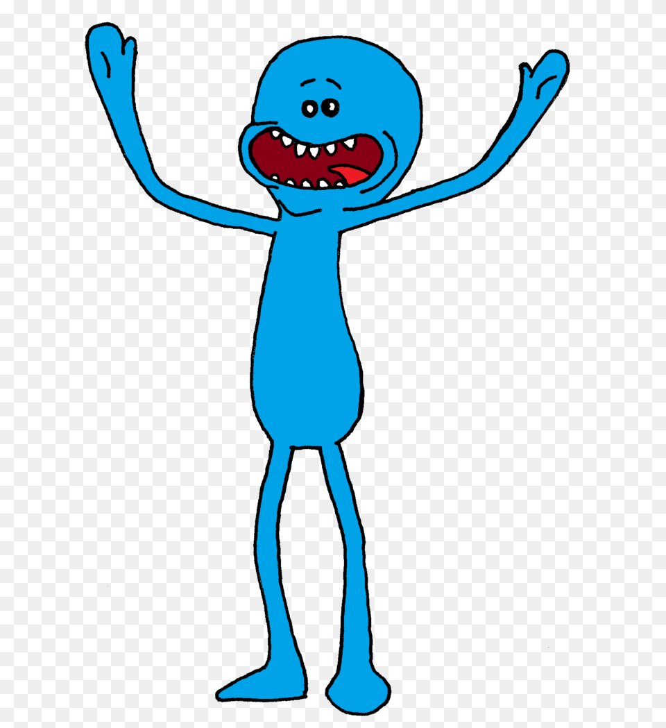 Mr Meeseeks Tmn Wrestling, Alien, Person, Cartoon Free Png Download