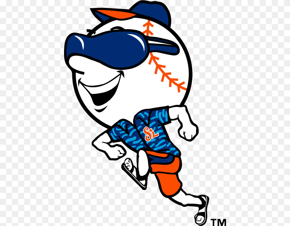 Mr Met On Vacation In Port St St Lucie Mets Logo, People, Person, Baby, Cartoon Free Transparent Png