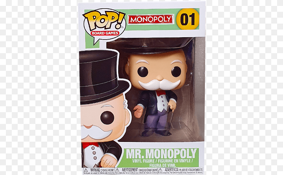 Mr Monopoly Funko Pop, Advertisement, Poster, Baby, Person Png Image